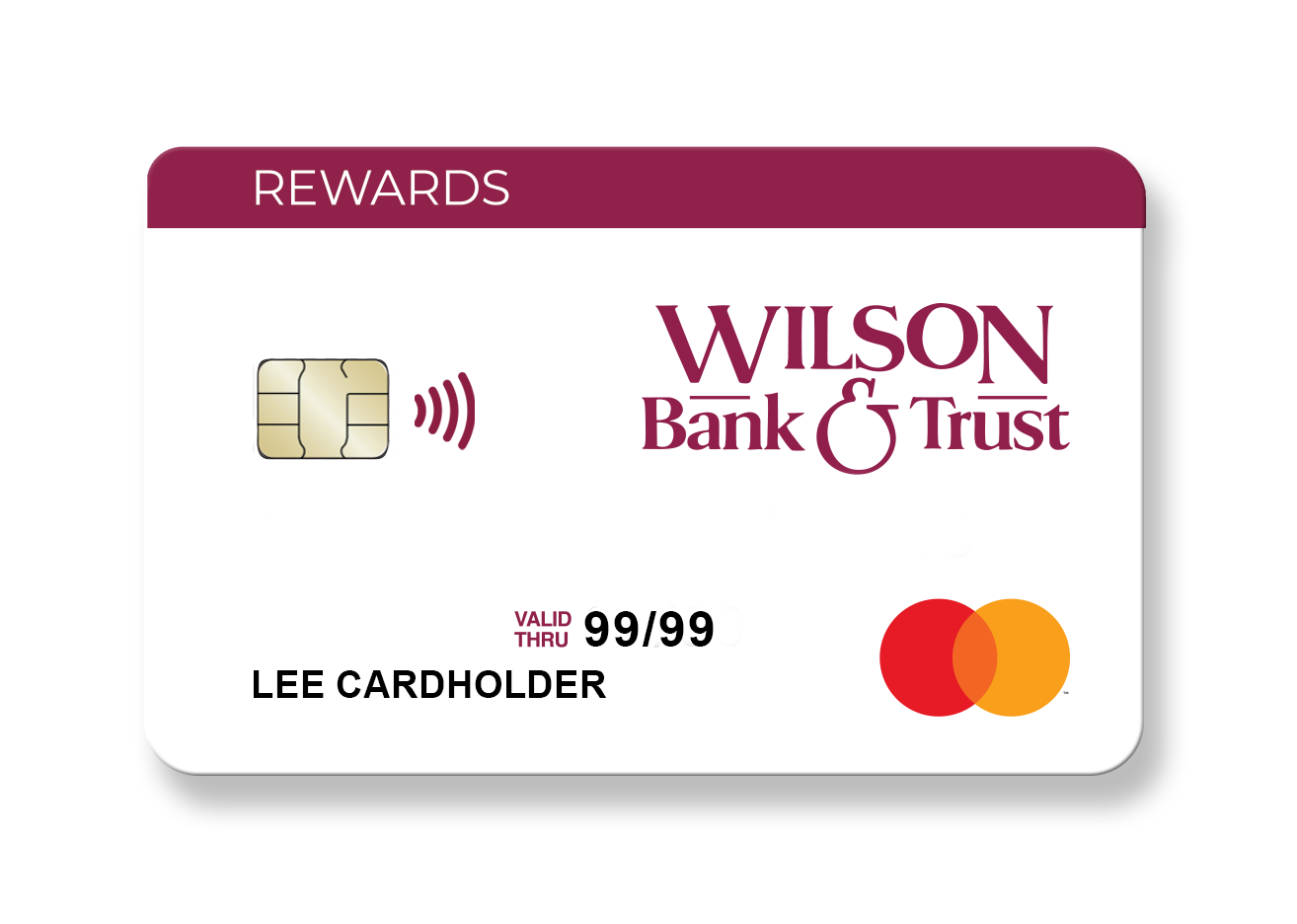 An icon of a Wilson Bank & Trust Rewards card.